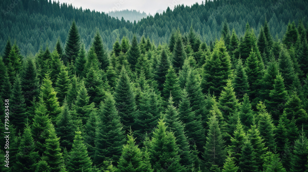 green forest in the mountains. green forest in the mountains.