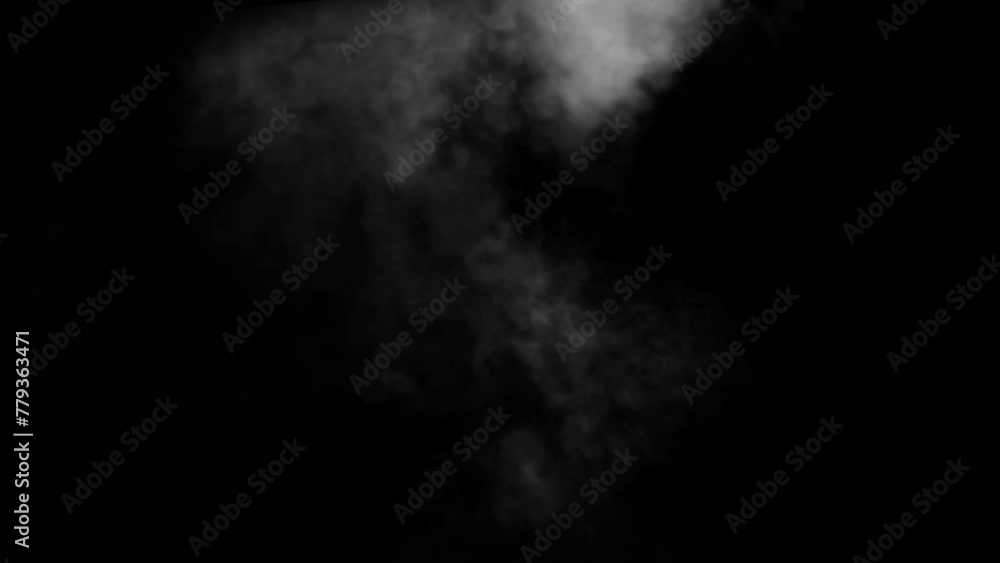 explosive smoke effect erupts. VFX steam explosion flare isolated on black background explosive smoke effect erupts. VFX steam explosion flare isolated on black background