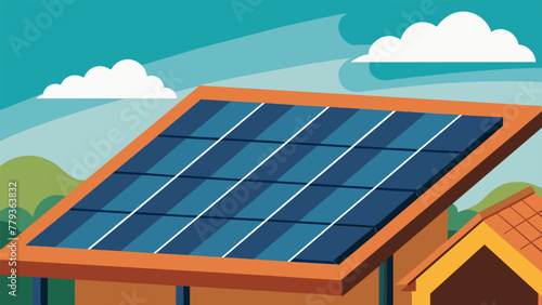 A closeup of a newly installed rooftop solar panel array highlights the manufacturers efforts to utilize renewable energy sources for