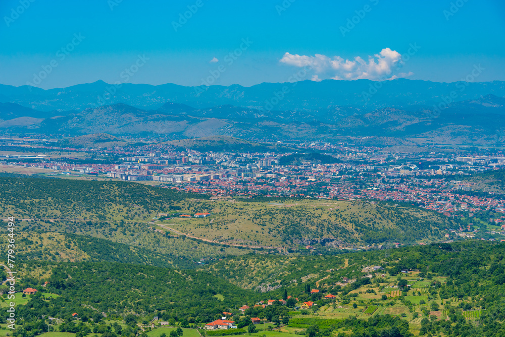 Fototapeta premium Panorama view of Podgorica capital of Montenegro