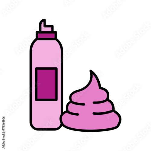 Foam icon. fill color icon