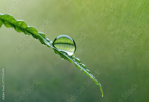 Green Balance Water Drop Leaf Conservation