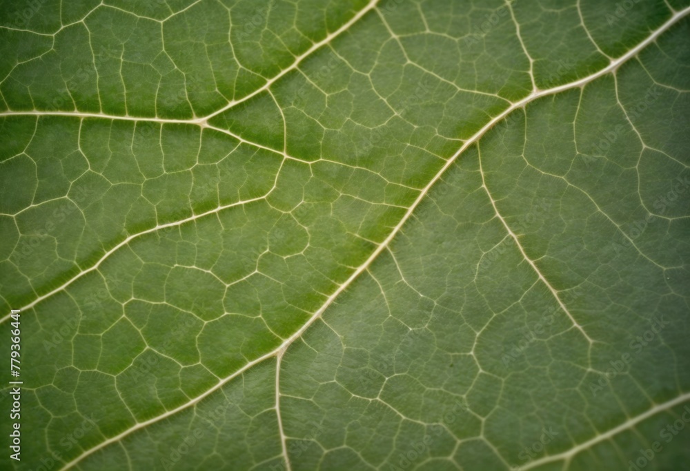 Lush Green Leaf Veins in Symmetrical Texture Lush Green Leaf Veins in Symmetrical Texture
