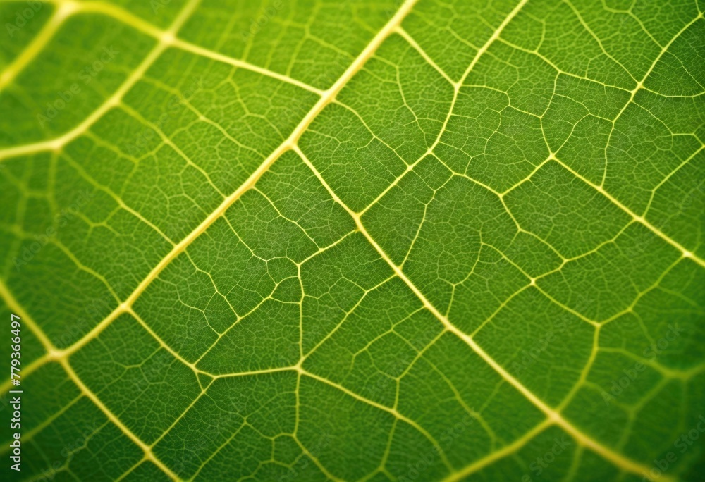 Lush Green Leaf Veins in Symmetrical Texture Lush Green Leaf Veins in Symmetrical Texture