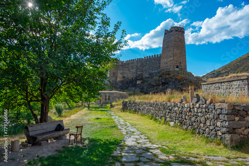 Summer day at Khertvisi Fortress in georgia photo