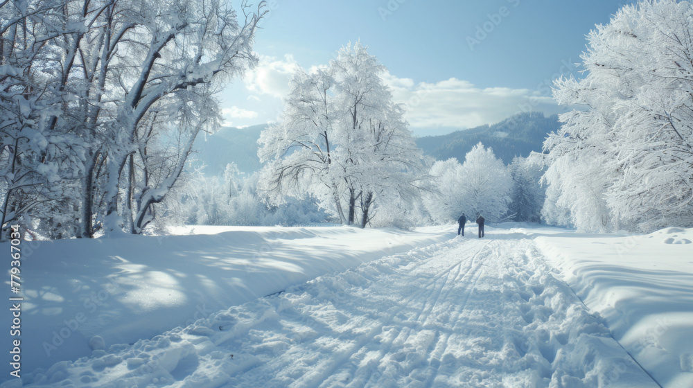 Obraz premium snow moutain