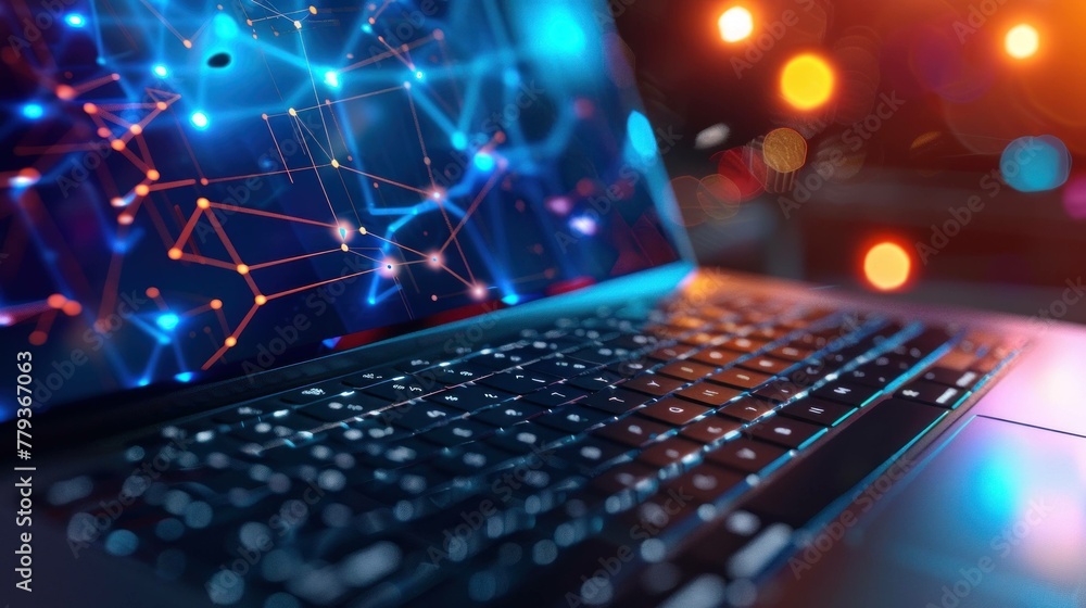 laptop, Abstract modern and futuristic background laptop, Abstract modern and futuristic background