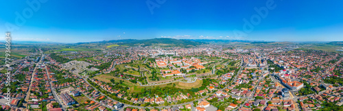 Panorama view of Romanian town Alba Iulia