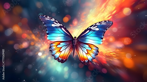 Butterfly Color Beautiful Background © Serene