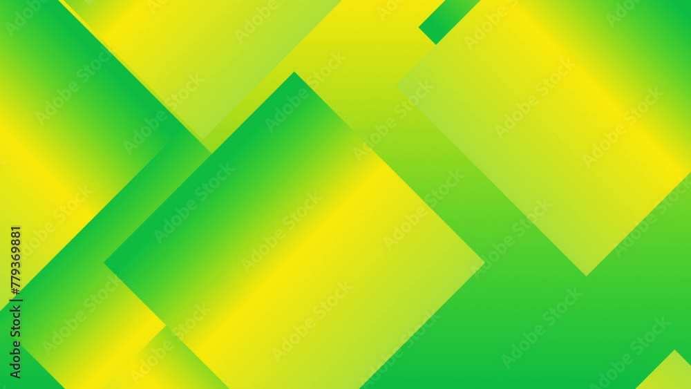 Vibrant green and yellow gradient modern geometric motion background seamless loop Vibrant green and yellow gradient modern geometric motion background seamless loop