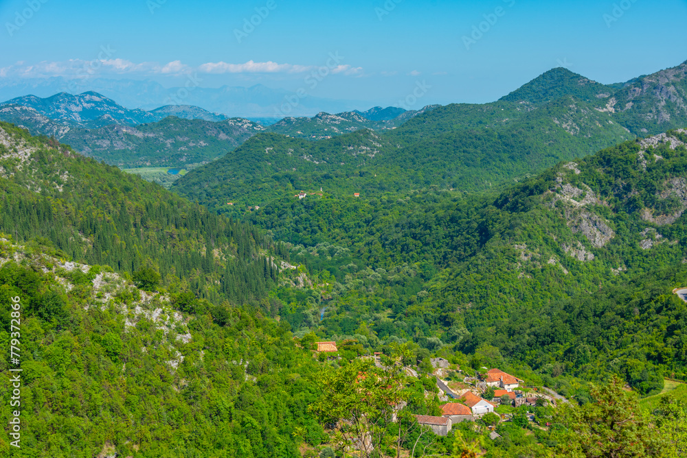 Obraz premium Panorama view of Skadar lake in Montenegro