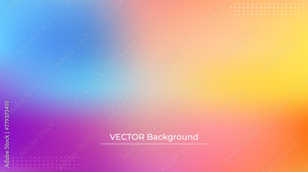 Smooth and blurry colorful gradient mesh background. Modern bright rainbow colors. Easy editable soft colored vector banner template. Premium quality Smooth and blurry colorful gradient mesh background. Modern bright rainbow colors. Easy editable soft colored vector banner template. Premium quality