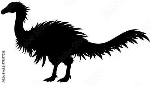 dinosaur silhouette vector illuastration