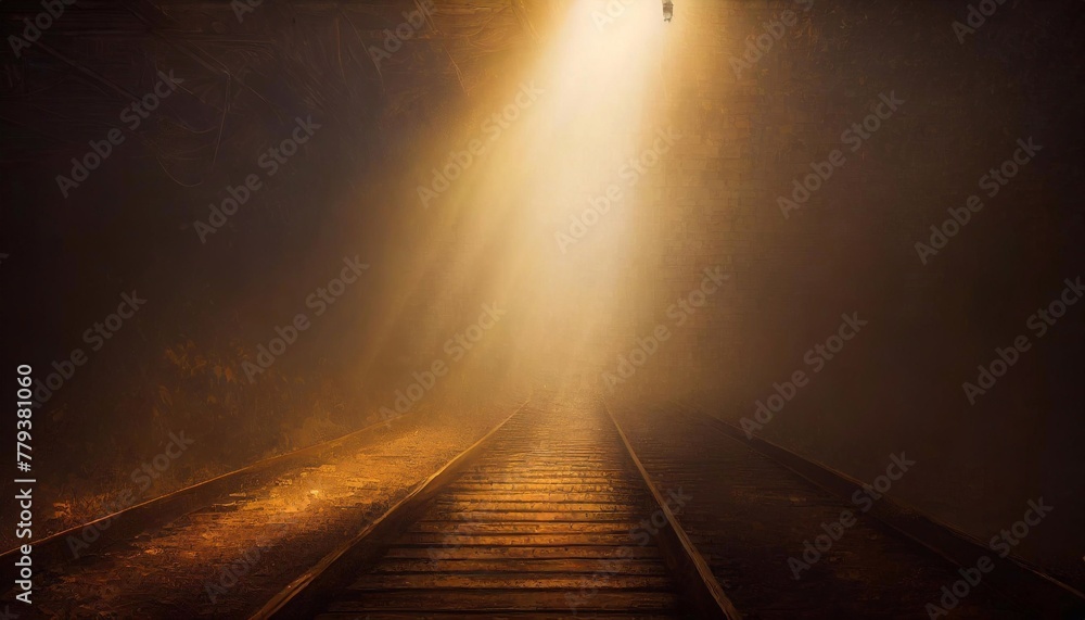 light in the dark tunnel. light in the dark tunnel.