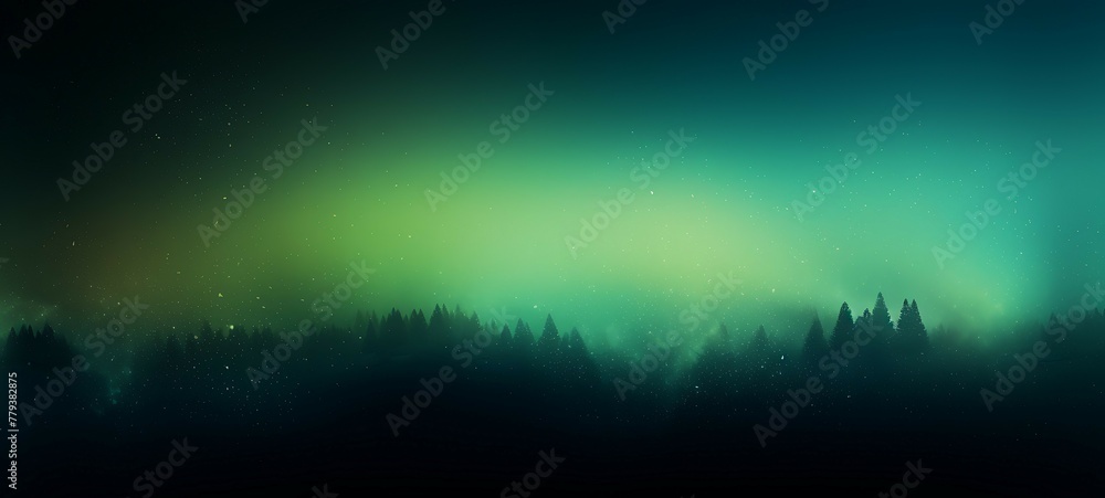 Dark green blue glowing grainy gradient background noise texture backdrop