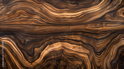 Accentuated beauty: Luxurious teak wood texture background with matte finish © Ardisan