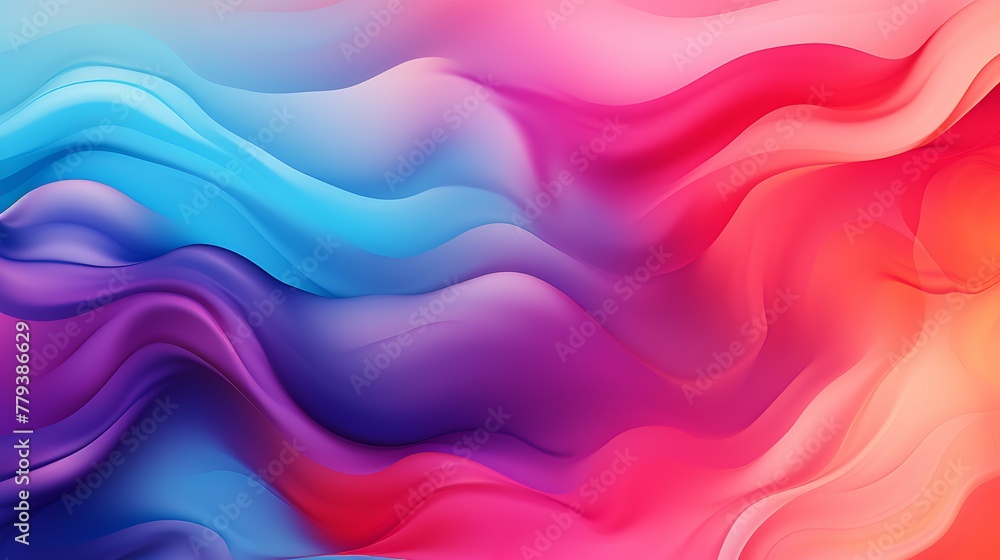 Naklejka premium Abstract vibrant color flow abstract grainy background pink blue purple red noise texture summer banner header poster