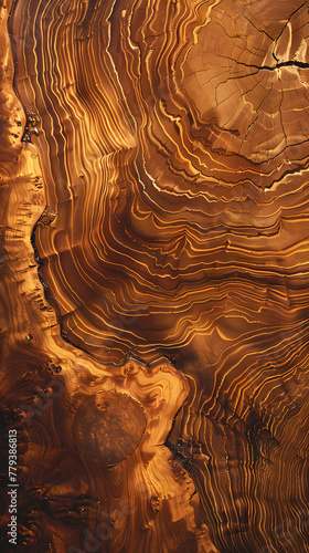 Illustration showcasing the captivating beauty of wood with oil finish