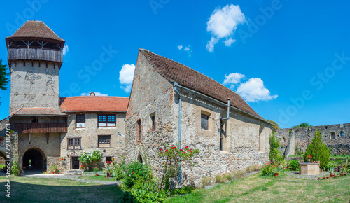 Fortified church in Romanian village Calnic