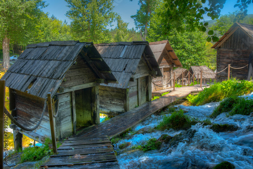 Mlincici water mills near Bosnia town Jajce, Bosnia and Herzegovina