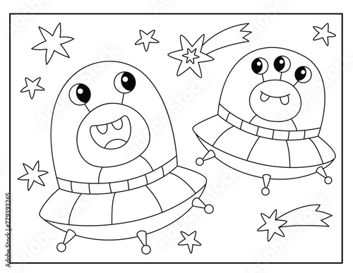 Space Coloring Pages for Kids