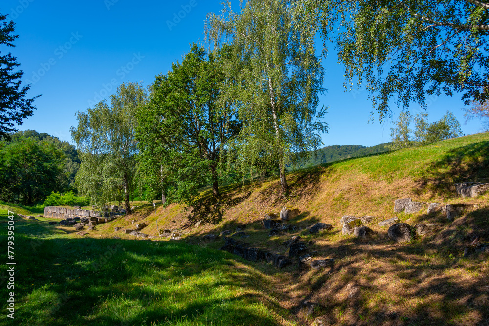 Fototapeta premium Dacian Fortress Costesti in Orastie mountains in Romania