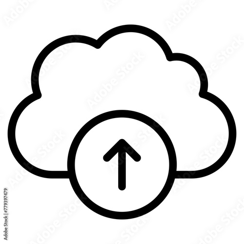 upload icon, cloud uploading symbol, arrow up icon