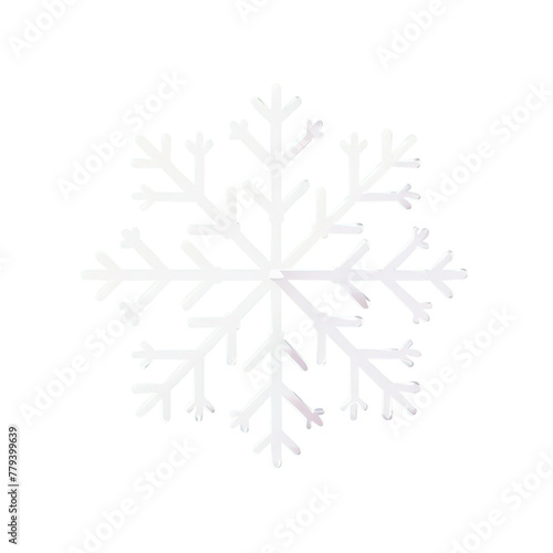 Snowflake on a Transparent Background