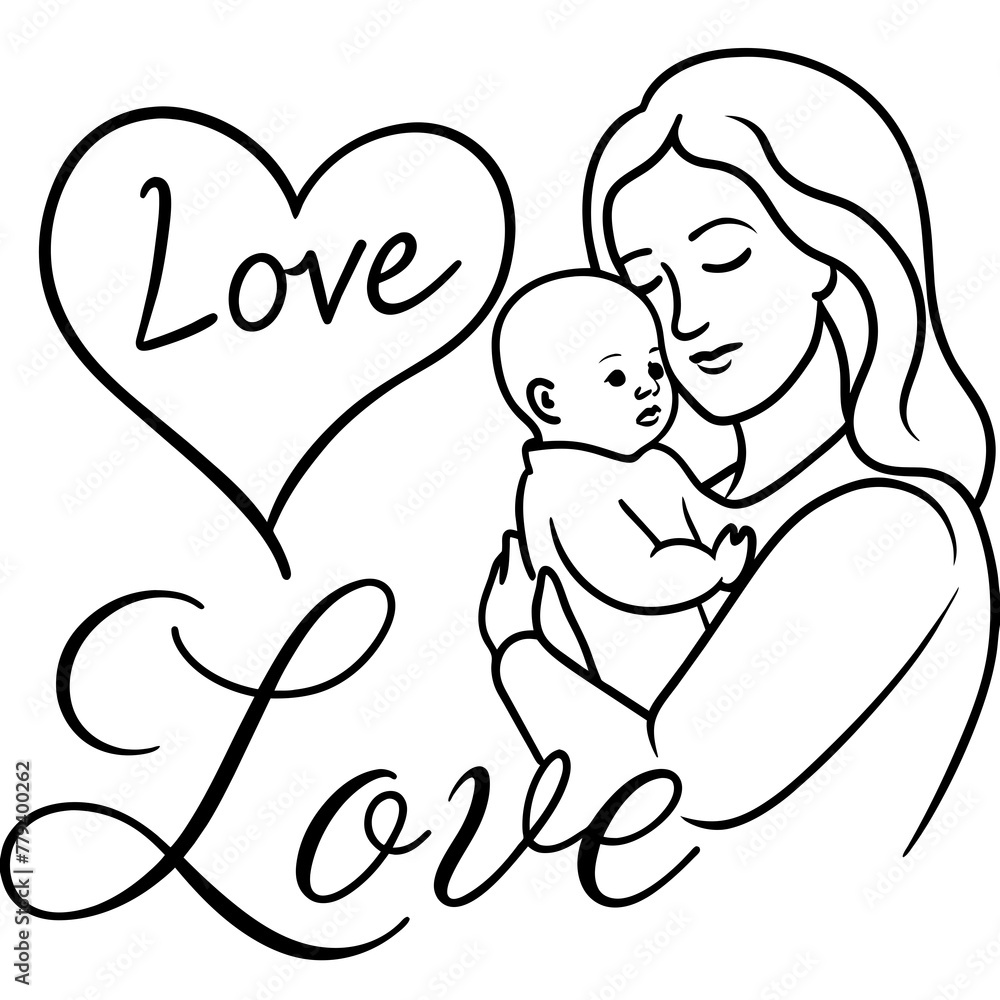 parent and child - vector illustration parent and child - vector illustration