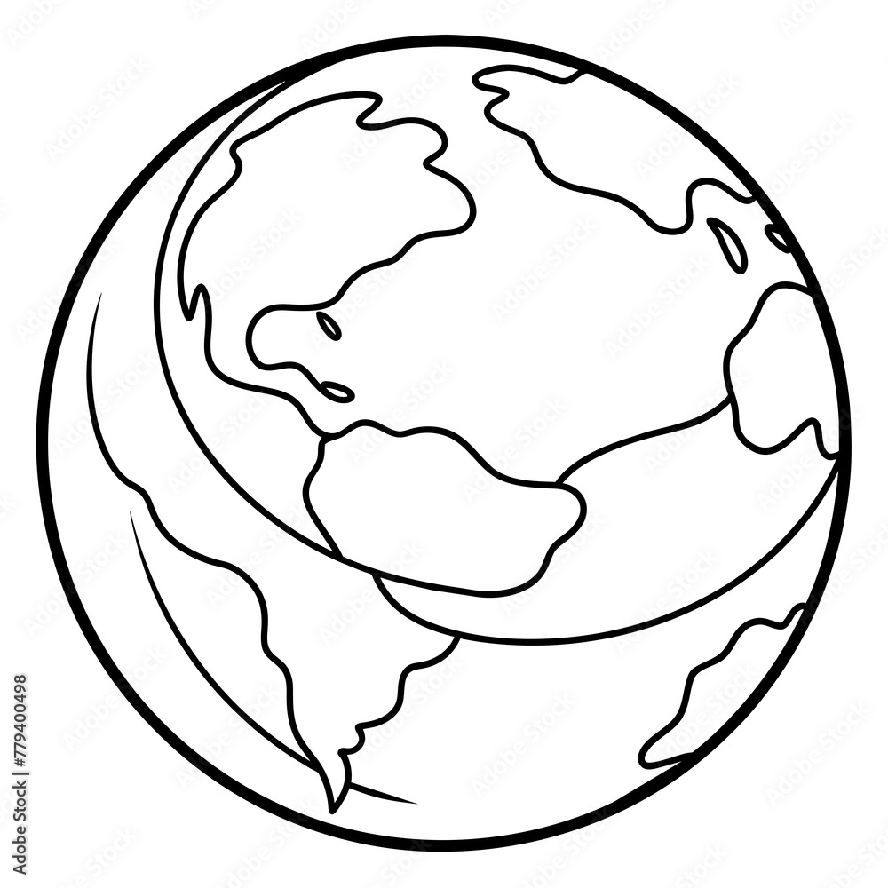 Earth sketch vector illustration Earth sketch vector illustration