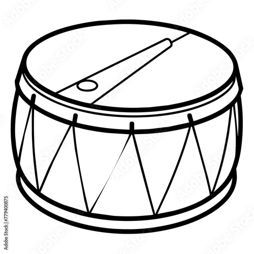 Drum isolated vector