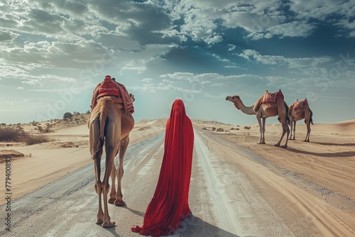 Desert Journey with Camels