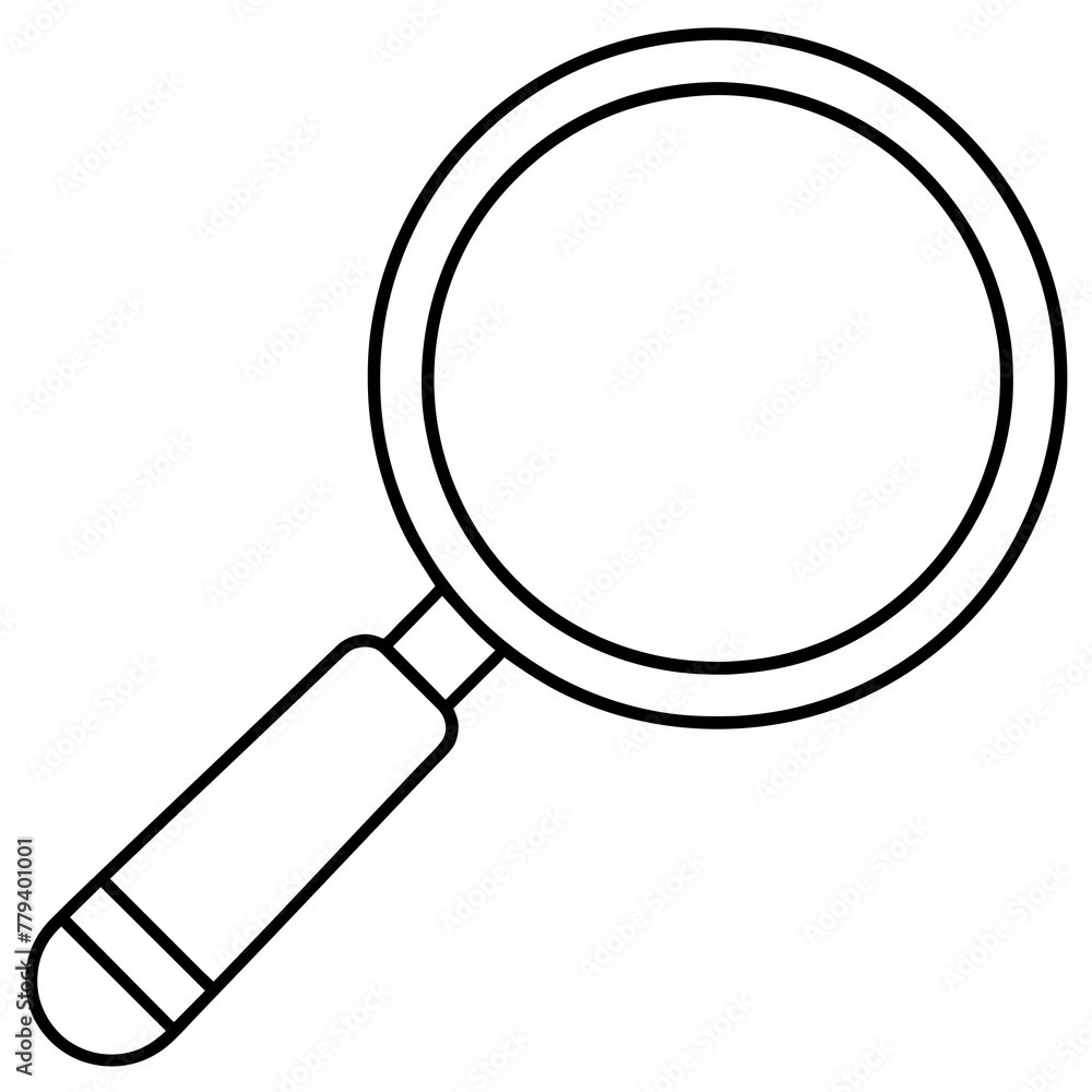 Magnifying glass vector Magnifying glass vector