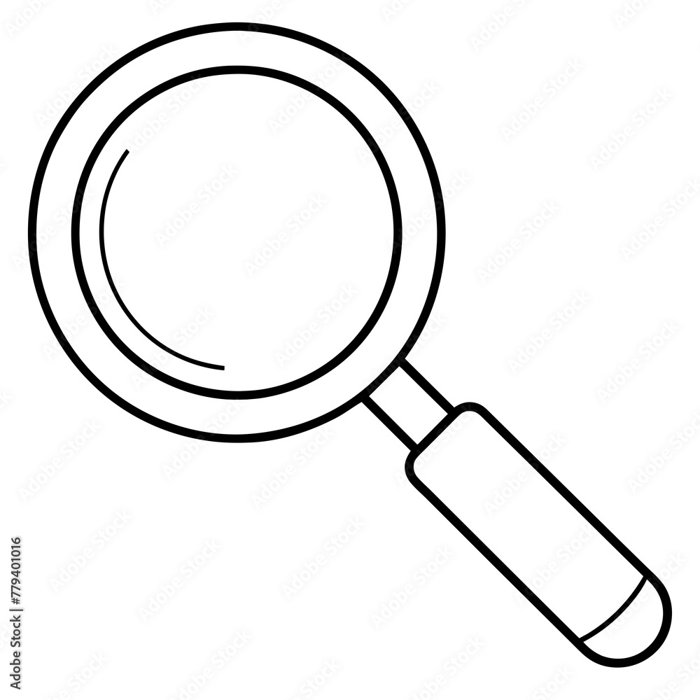 Magnifying glass vector Magnifying glass vector