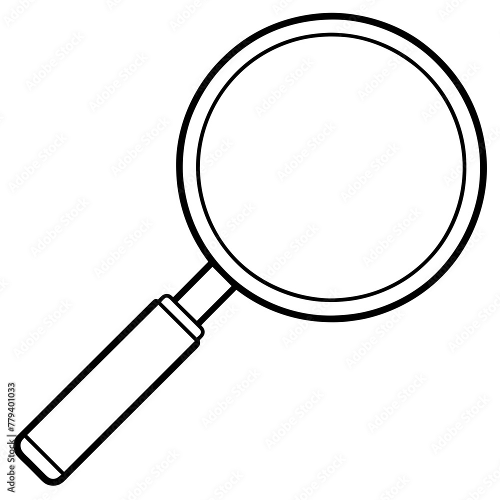 Magnifying glass vector Magnifying glass vector