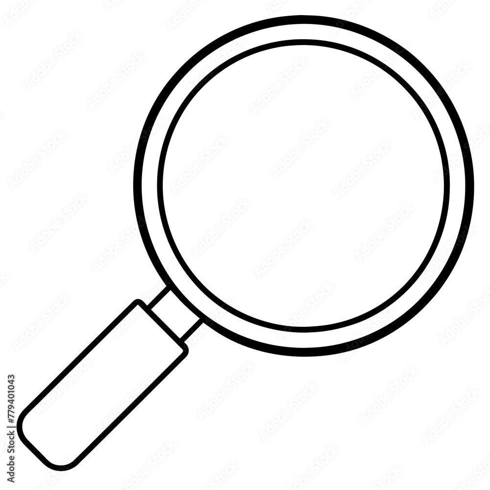 magnifying glass icon - vector illustration magnifying glass icon - vector illustration