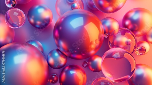 Colorful bubbles and circles on abstract background with light and touchable texture, inspired by water, soap, and vibrant colors, with a hint of purple and blue hues