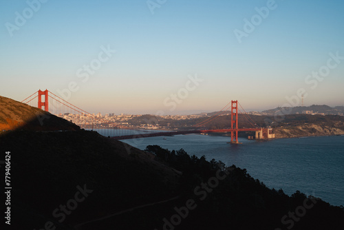 waves and beach at red golden gate bridge recreation area. for sport activities 