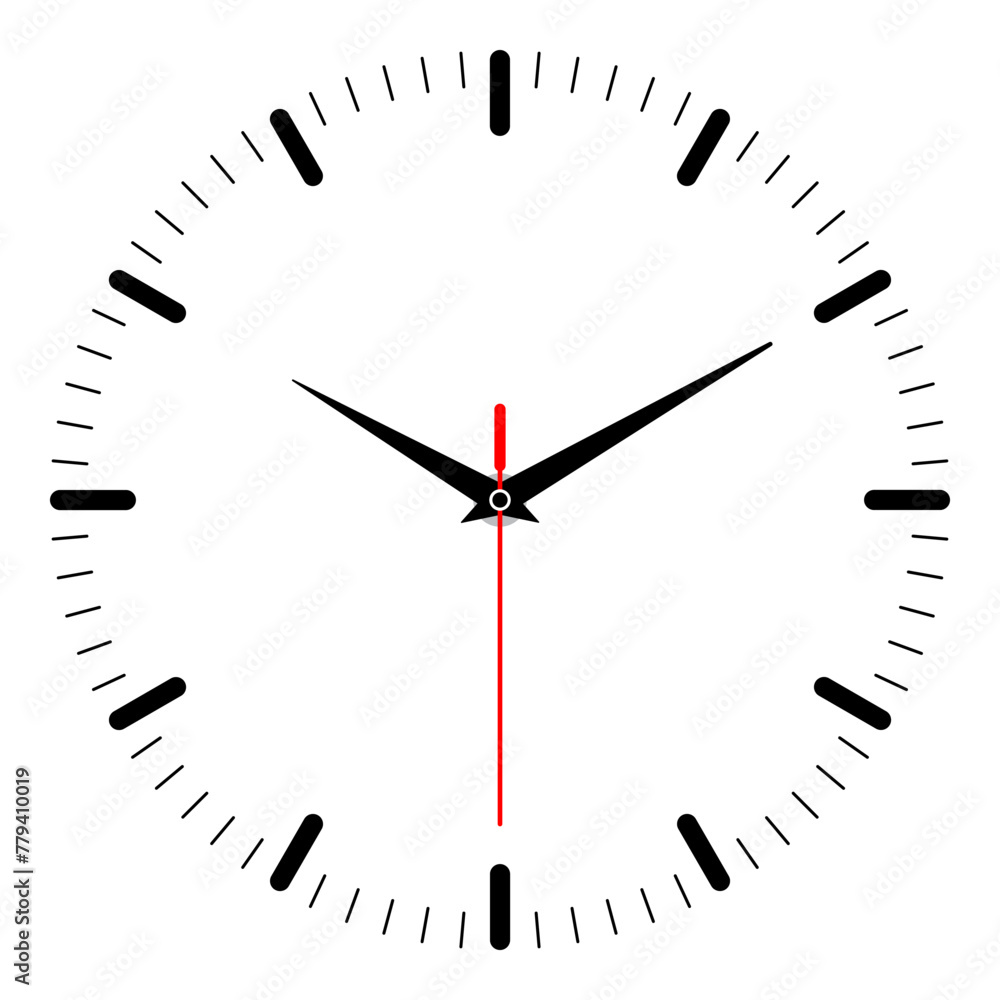 Clock image isolated on white background Clock image isolated on white background