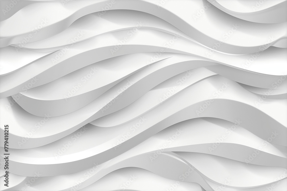 3D white wavy lines on a clean background 3D white wavy lines on a clean background