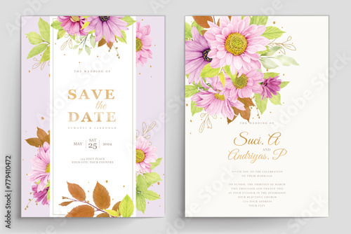 A set of floral brochures for the wedding of the week
