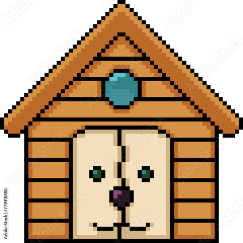 pixel art of small pet house