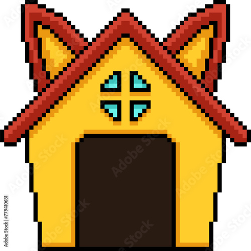 pixel art of small pet house