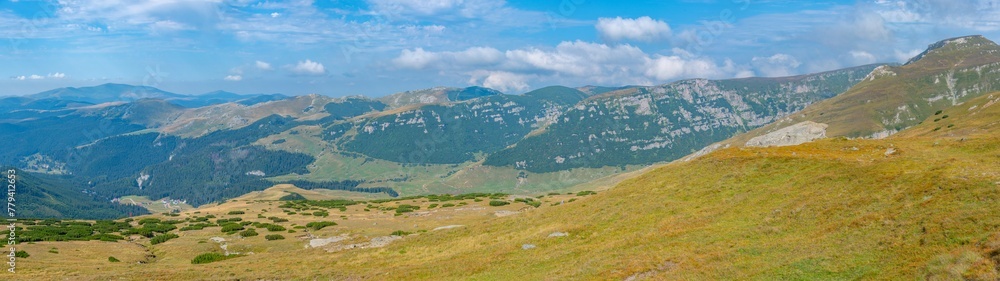 Summer day at Bucegi mountains in Romania