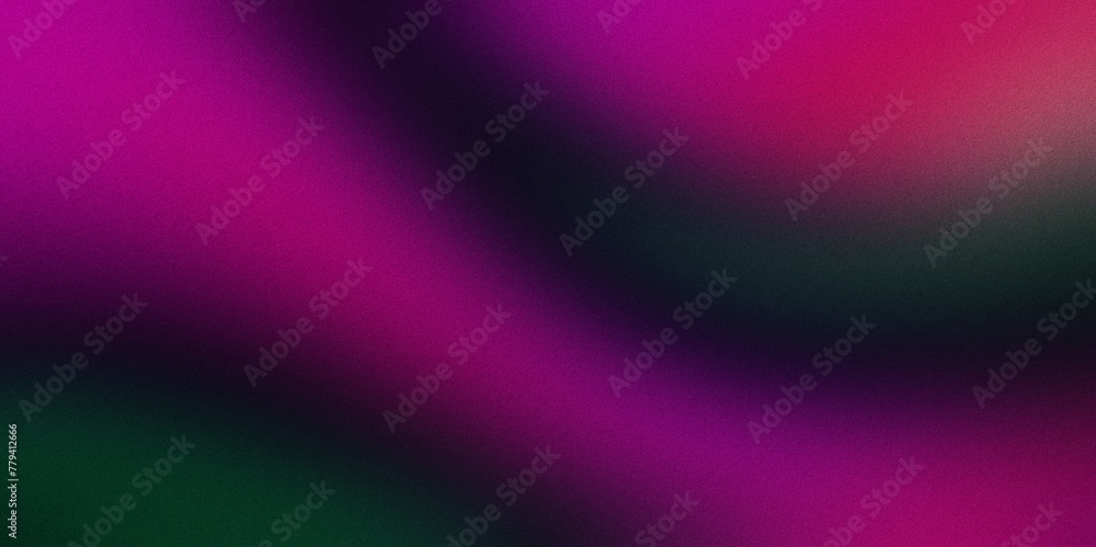 Fototapeta premium Black magenta red purple , color gradient rough abstract background shine bright light and glow template empty space , grainy noise grungy texture