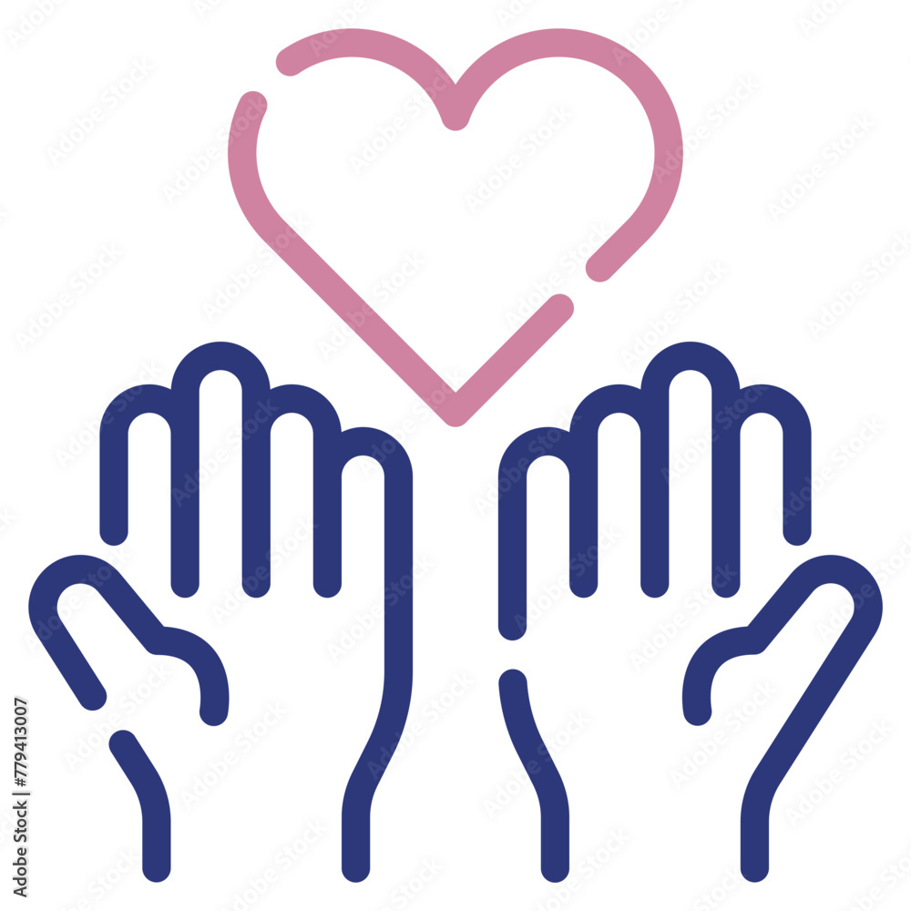 Obraz premium Compassion Icon