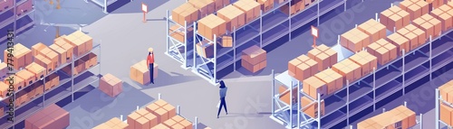 Determine the main components of the warehouse manager system, such as inventory management, order processing, shipping and receiving, tracking and reporting, etc