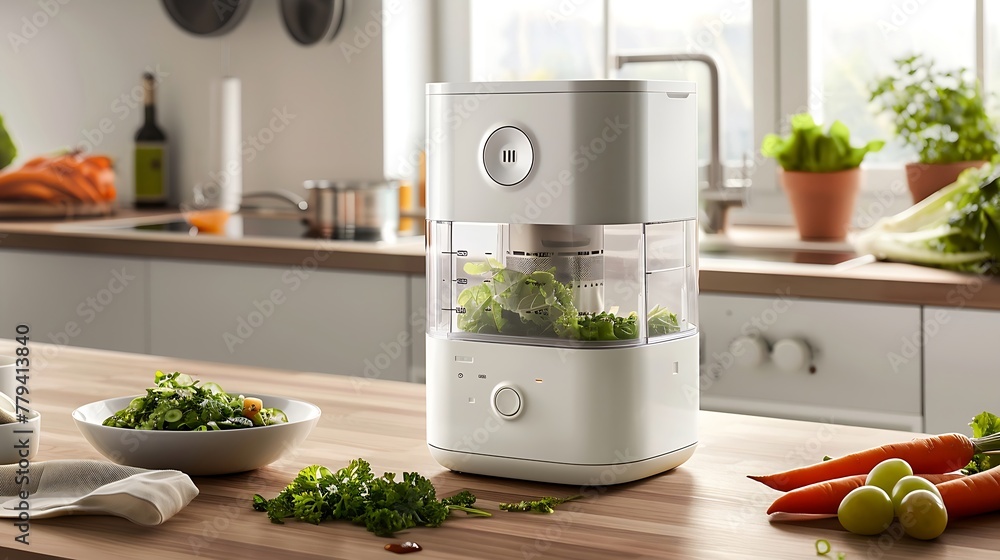 a cozy and inviting kitchen scene featuring a food processor on a wooden countertop a cozy and inviting kitchen scene featuring a food processor on a wooden countertop