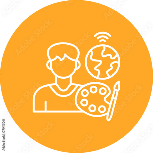 Digital nomad Icon