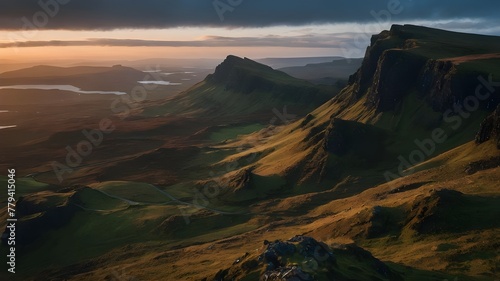 "Discover the Majesty of Scotland's Mountain Landscapes: Panoramic Views Under the Summer Sky.